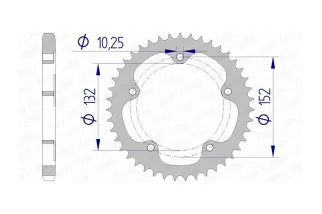 Couronne AFAM alu standard - 525