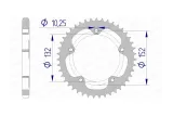 Couronne AFAM alu standard - 525