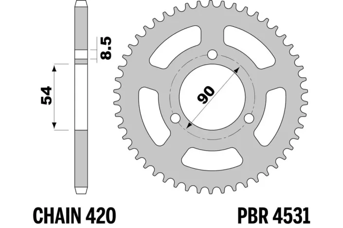 Couronne PBR acier standard - 420