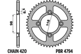 Couronne PBR alu standard - 420