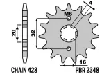 Pignon PBR acier standard - 428