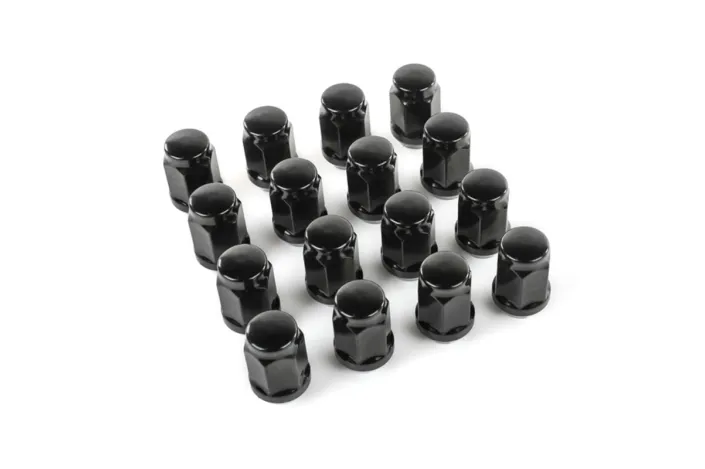 Écrous de roue borgnes KIMPEX M12x1.25 - lot de 16 - noir