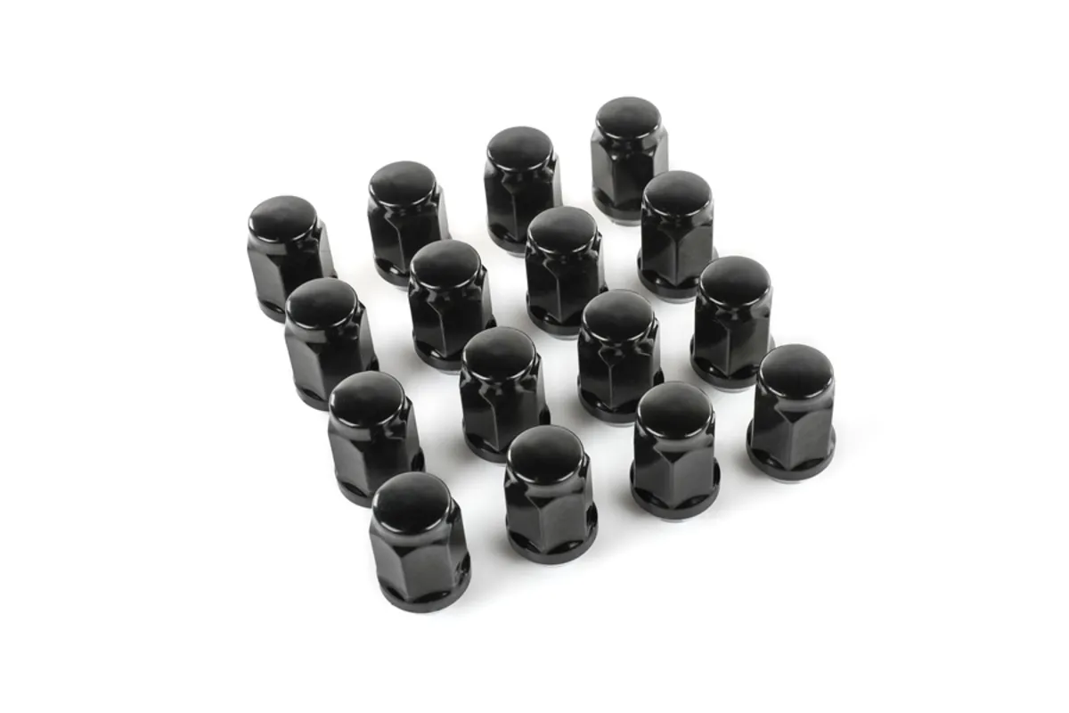 Écrous de roue borgnes KIMPEX M10x1.25 - lot de 16 - noir