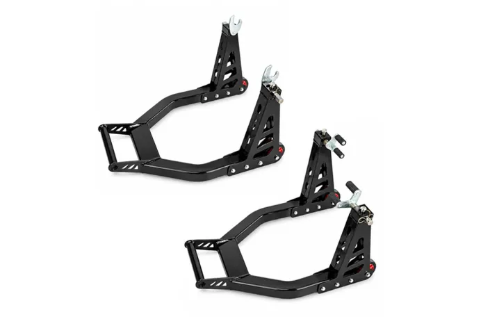 Kit VECTOR de béquilles avant et arrière pliables en aluminium