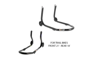 Kit VECTOR de béquilles avant et arrière pour moto Trail
