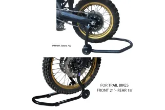 Kit VECTOR de béquilles avant et arrière pour moto Trail
