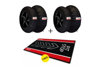 Kit VECTOR – 2 jeux de couvertures chauffantes Smart 110/120 avec tapis de paddock Pit Stop offert