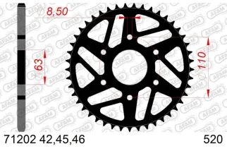 Couronne AFAM acier standard - 520