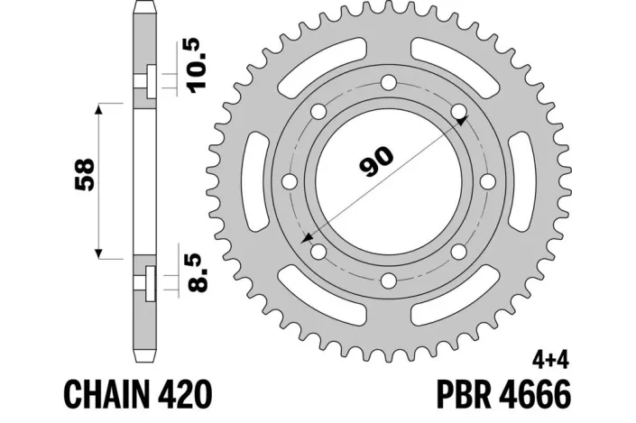 Couronne PBR acier standard - 420
