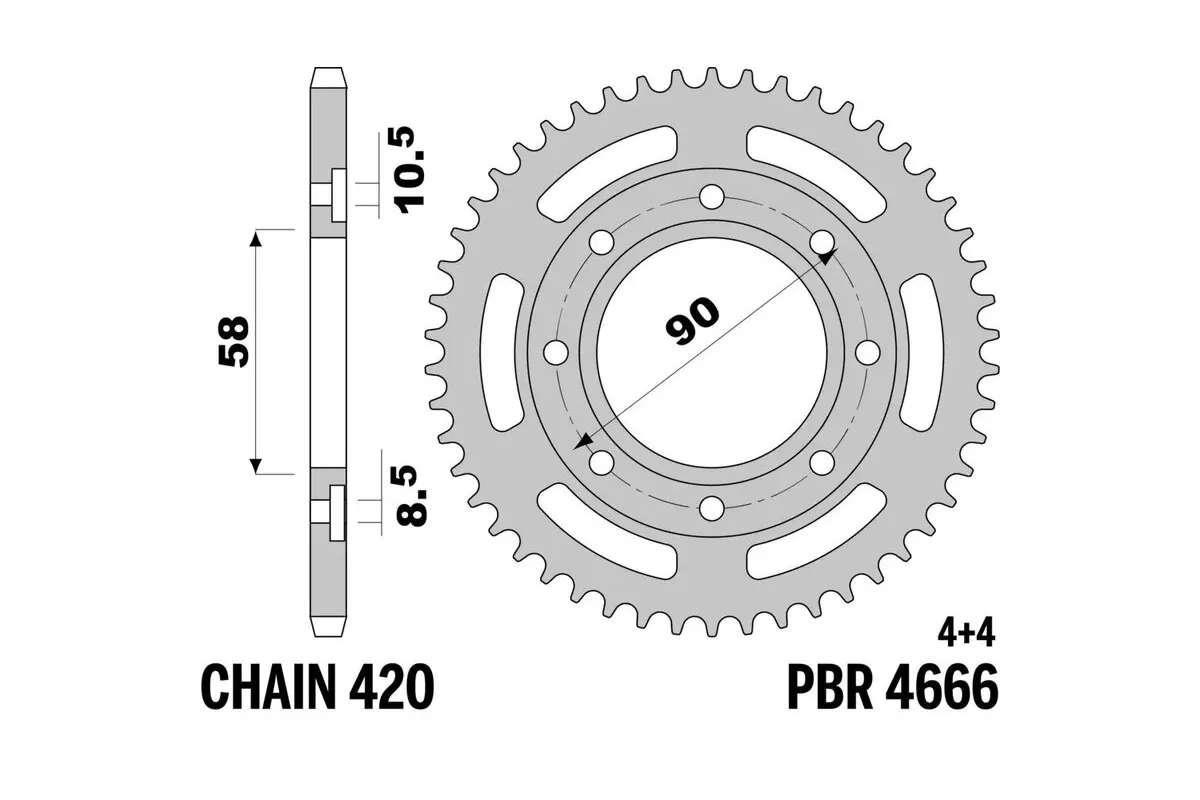 Couronne PBR acier standard - 420