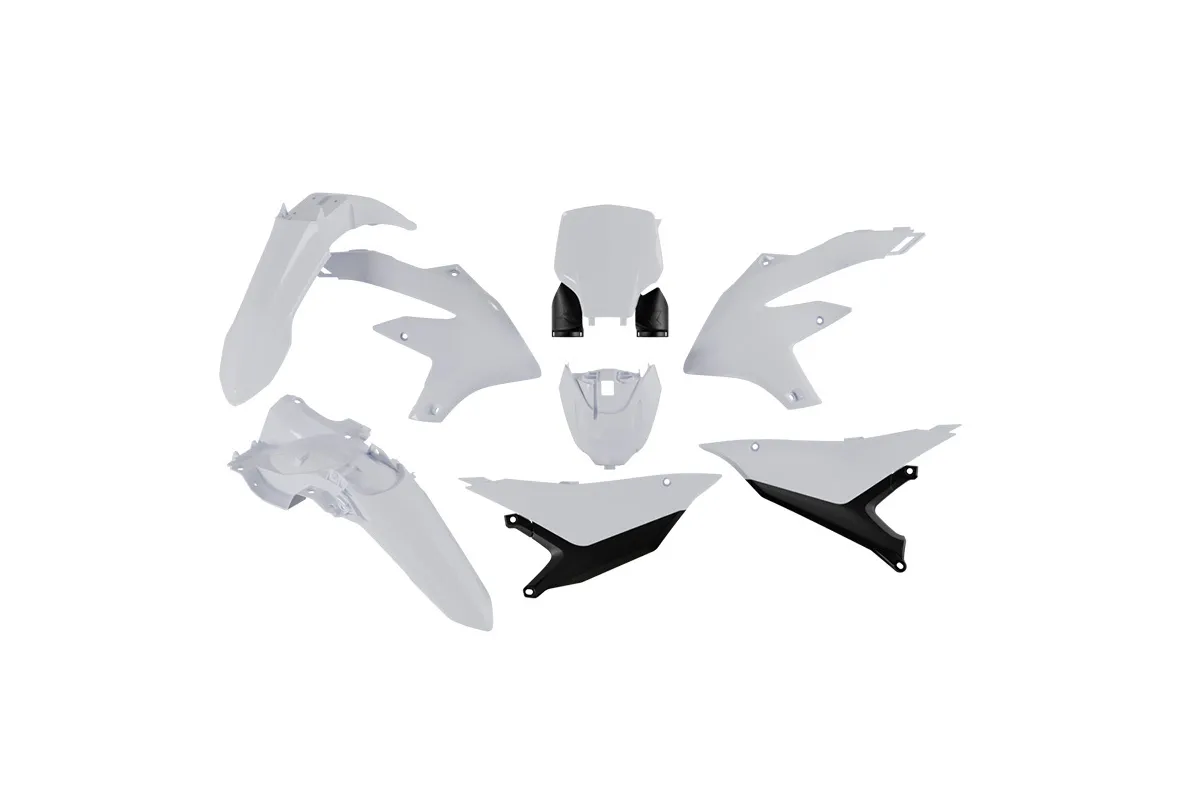 Kit plastique 6 pièces RACETECH - blanc