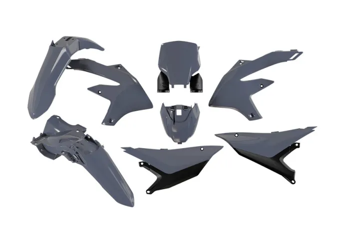 Kit plastique 6 pièces RACETECH - gris