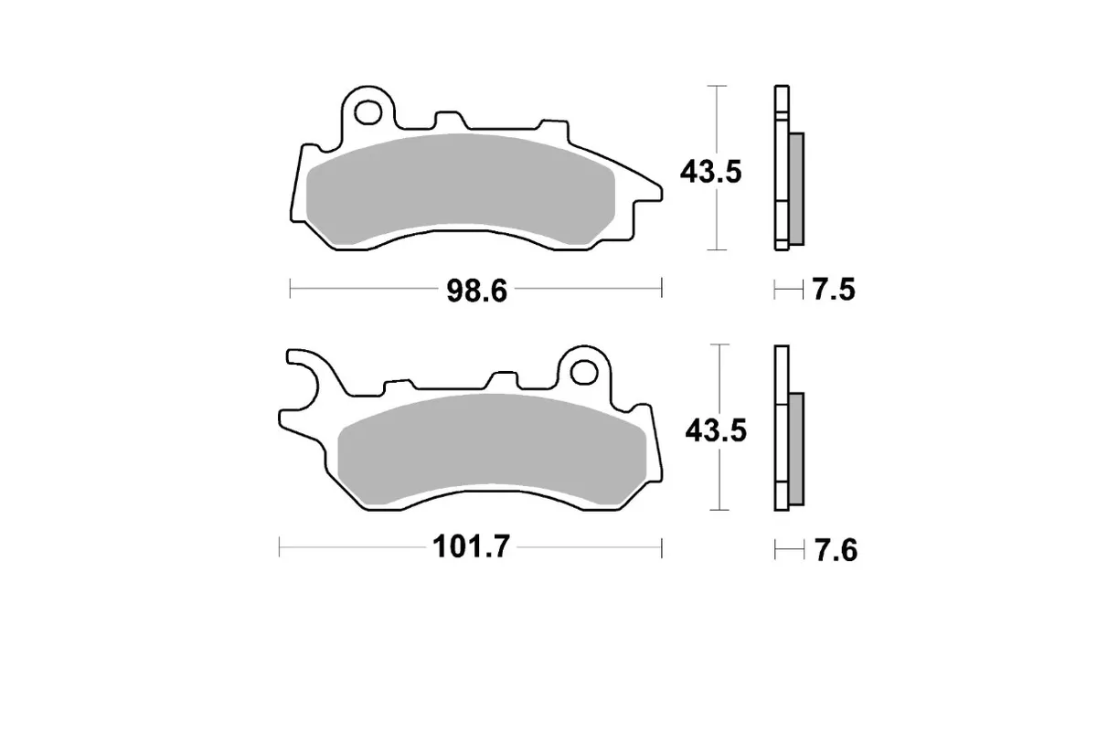 Plaquettes de frein BREMBO Scooter métal fritté - 07118XS