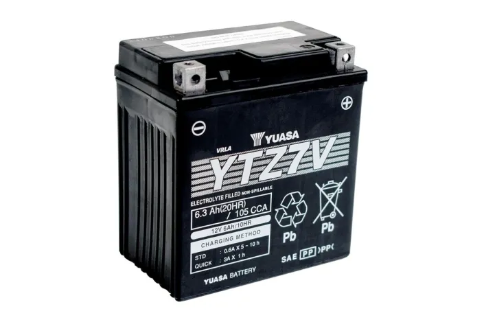 Batterie YUASA sans entretien activée usine - YTZ7V FA