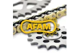 Kit chaîne AFAM 520 XSR4- 17/41-102 - Couronne acier standard