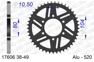 Couronne AFAM alu standard - 520