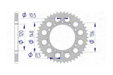 Couronne AFAM alu standard - 520