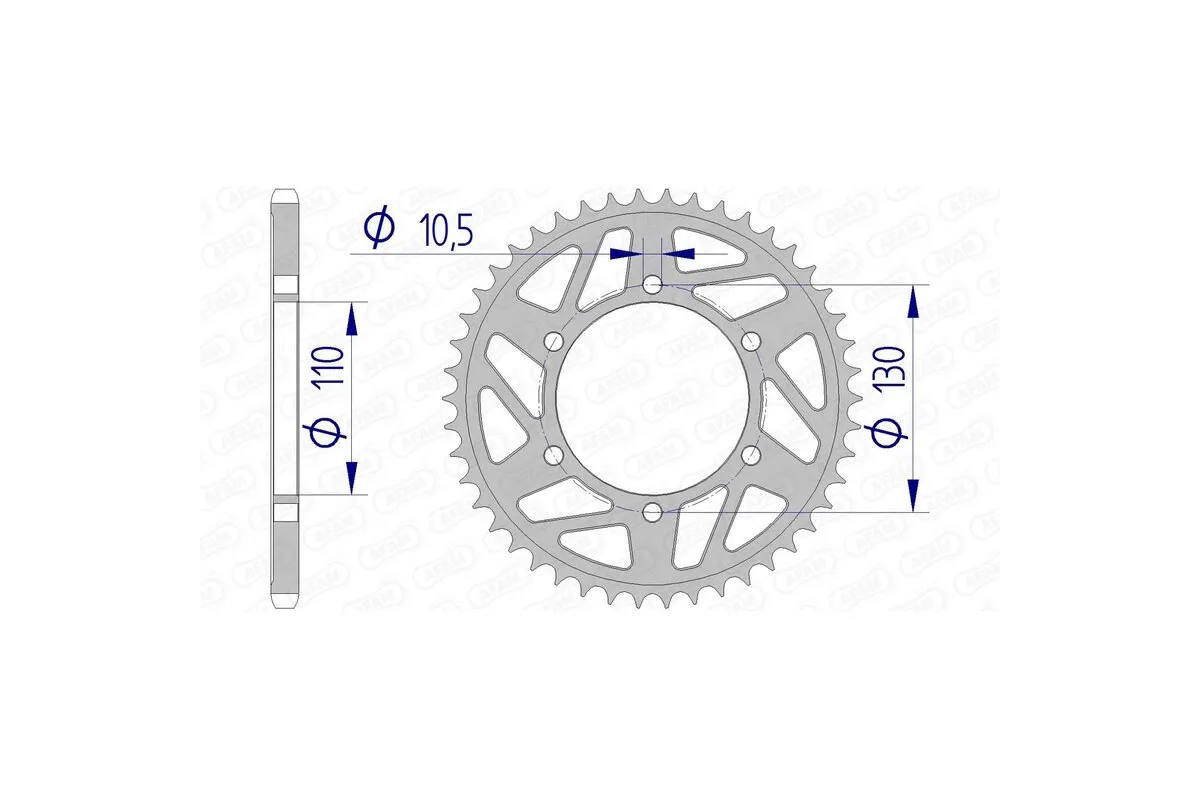 Couronne AFAM alu standard - 520