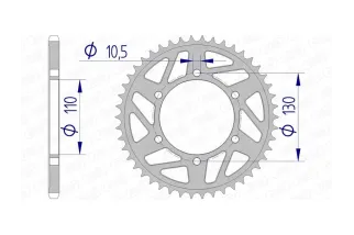 Couronne AFAM alu standard - 520