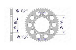 Couronne AFAM alu standard - 520