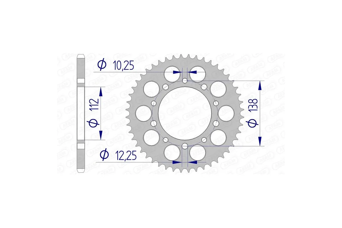Couronne AFAM alu standard - 520