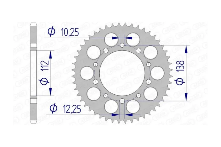 Couronne AFAM alu standard - 520