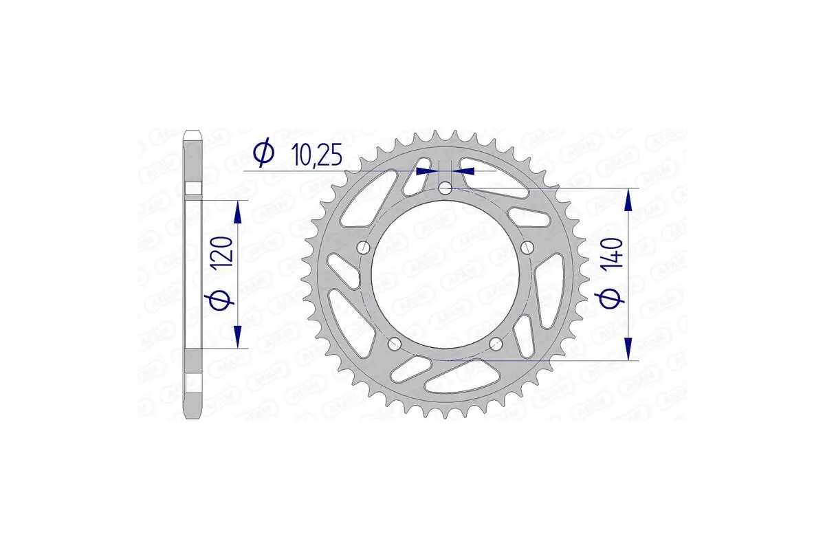 Couronne AFAM alu standard - 520