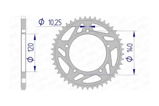 Couronne AFAM alu standard - 520