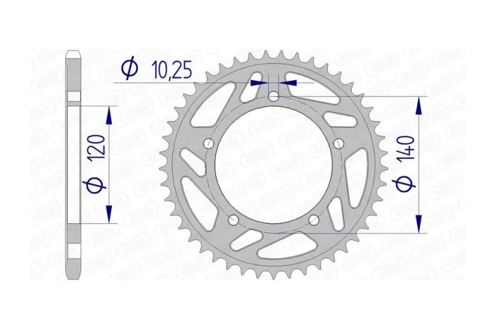 Couronne AFAM alu standard - 520