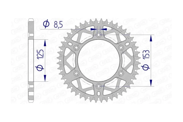 Couronne AFAM alu standard - 520