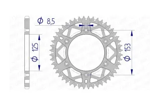 Couronne AFAM alu standard - 520