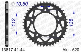 Couronne AFAM alu standard - 520