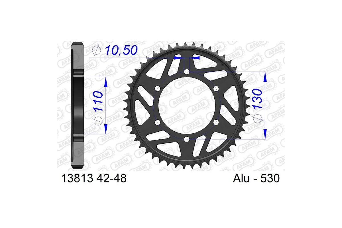 Couronne AFAM alu standard - 530