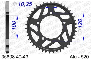 Couronne AFAM alu standard - 520