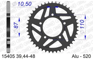 Couronne AFAM alu standard - 520