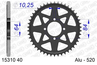 Couronne AFAM alu standard - 520