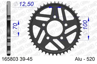 Couronne AFAM alu standard - 520
