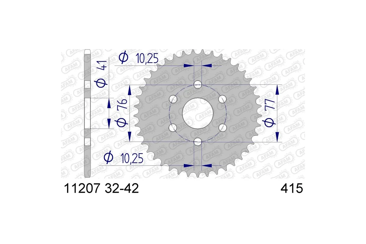 Couronne AFAM alu standard - 415