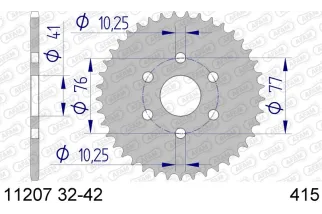 Couronne AFAM alu standard - 415