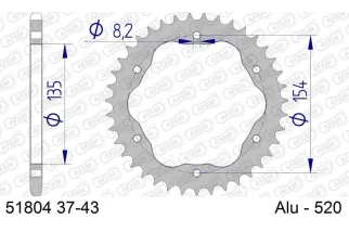 Couronne AFAM alu standard - 520