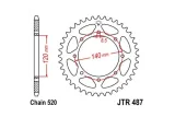 Couronne JT SPROCKETS acier standard - 520