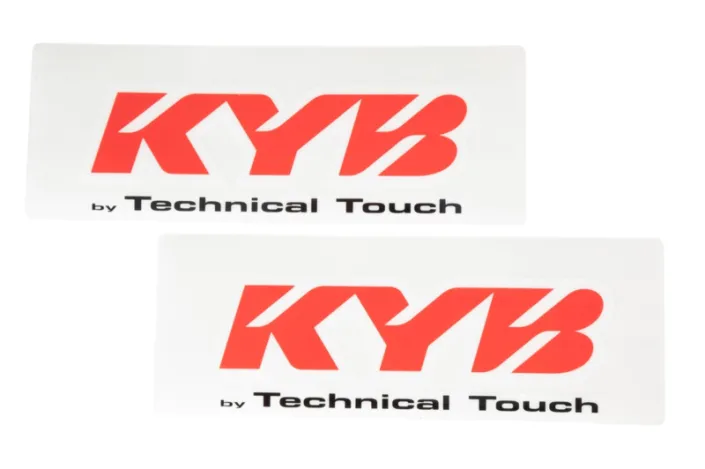 Kit autocollants de fourche KYB Technical Touch - rouge