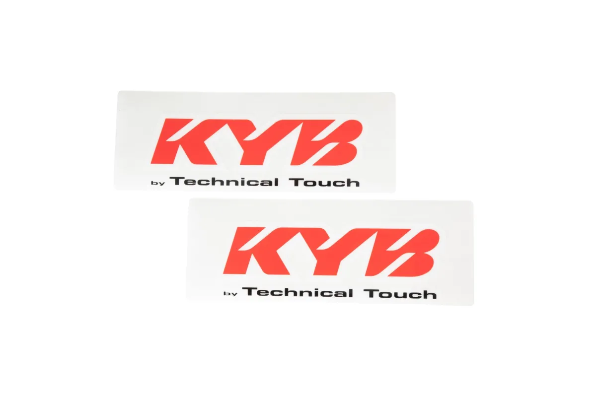 Kit autocollants de fourche KYB Technical Touch - rouge