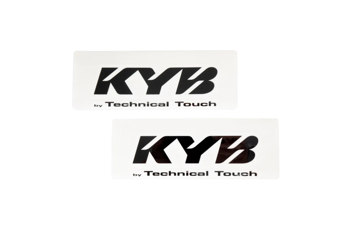 Kit autocollants de fourche KYB Technical Touch - noir