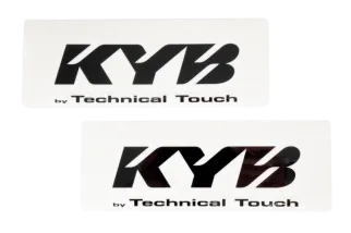 Kit autocollants de fourche KYB Technical Touch - noir