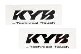 Kit autocollants de fourche KYB Technical Touch - noir