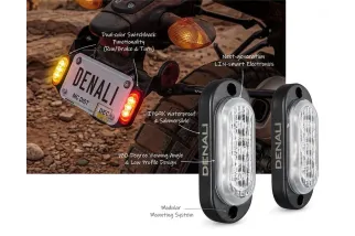 Clignotants intelligents DENALI T3-S™ et feux de jour pour motos – Arrière