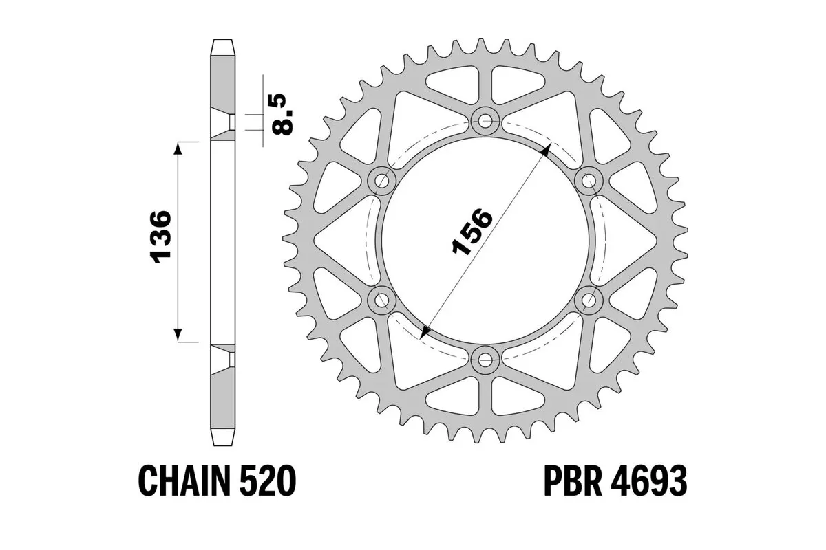 Couronne PBR acier allégée - 520
