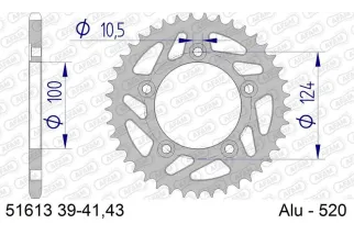 Couronne AFAM alu standard - 520