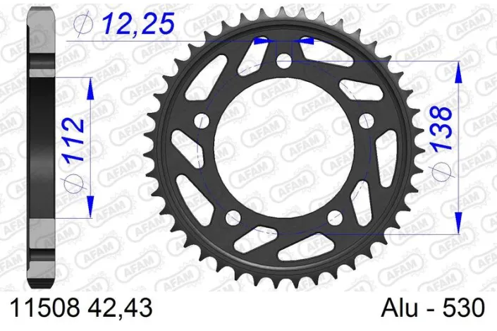 Couronne AFAM alu standard - 530